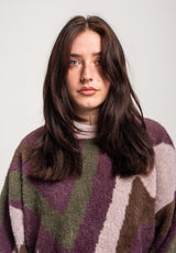 TITUS Marlia Strickpullover darkberry-multi – Detailansicht 1