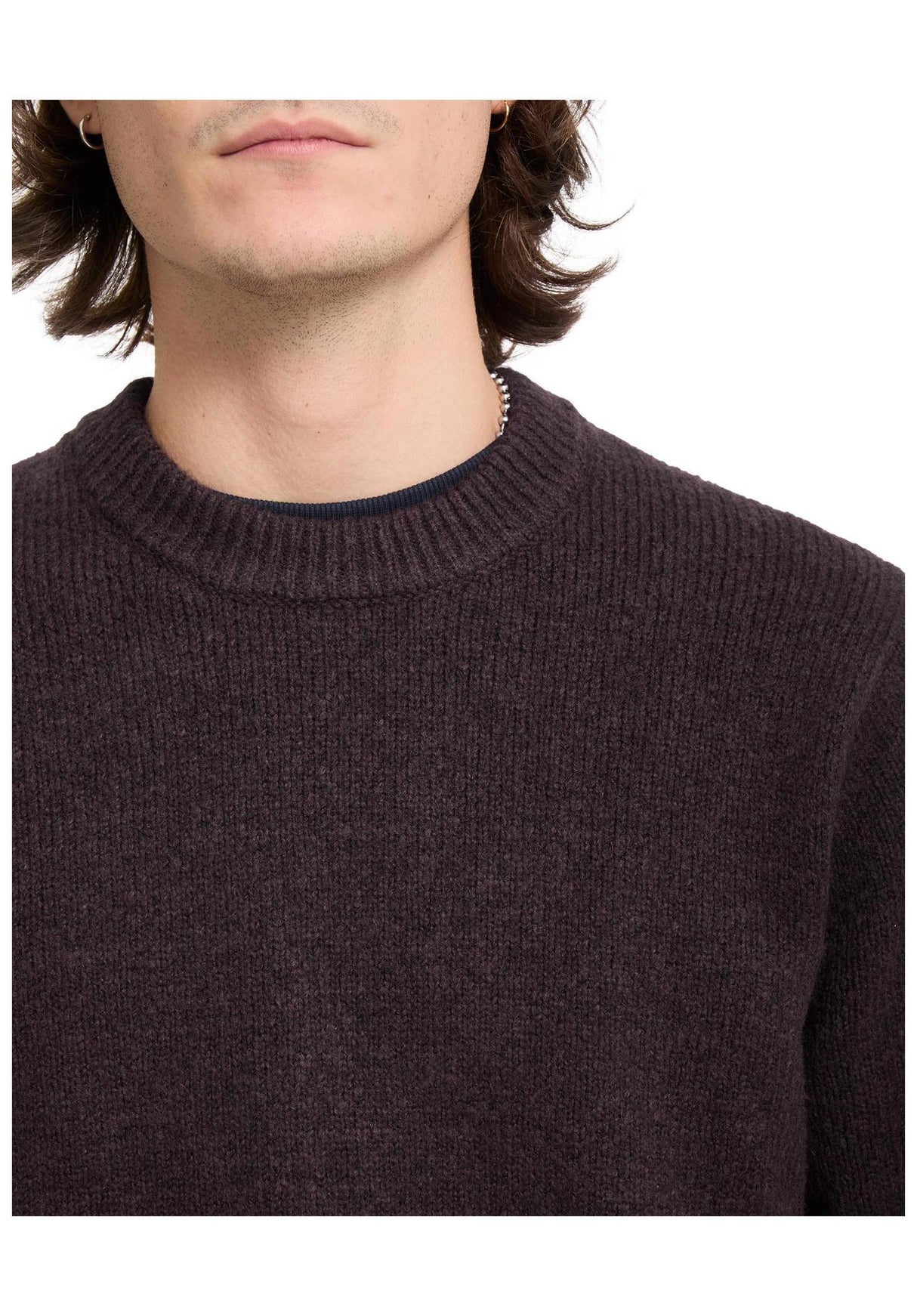 Volcom Edmonder II Strickpullover raisin – Detailansicht 1