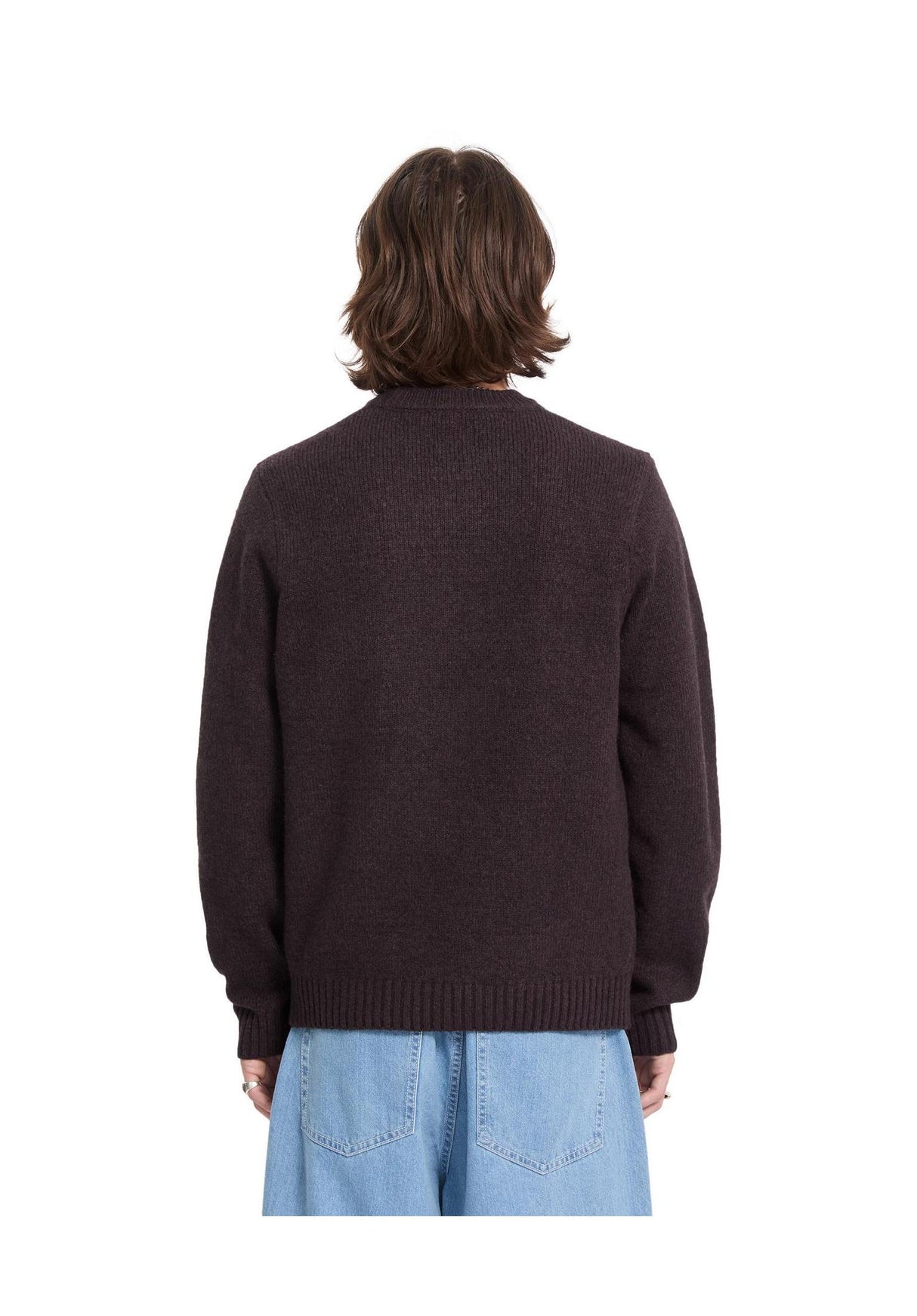 Volcom Edmonder II Strickpullover raisin – Rückenansicht