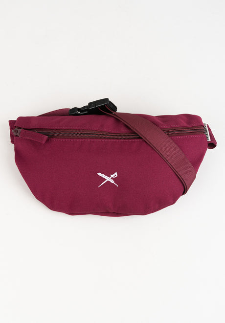 iriedaily Easy Flag Hip-Bag plum – Vorderansicht