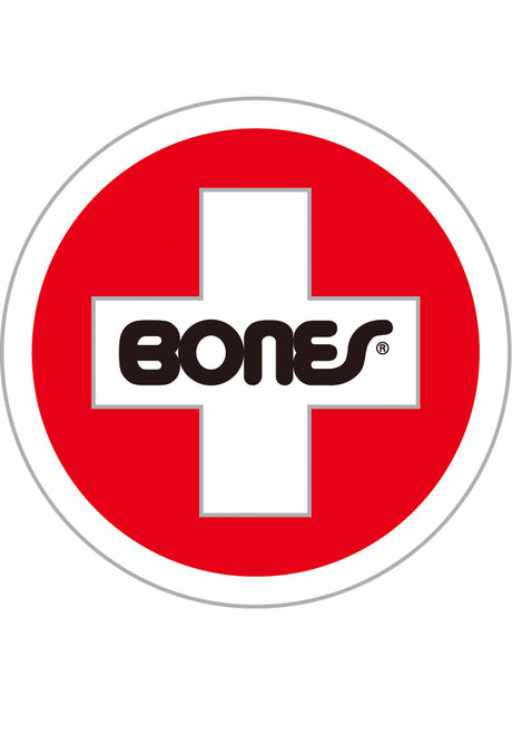 Bones Bearings Swiss-Round 6" Sticker diverser Artikel no color – Vorderansicht