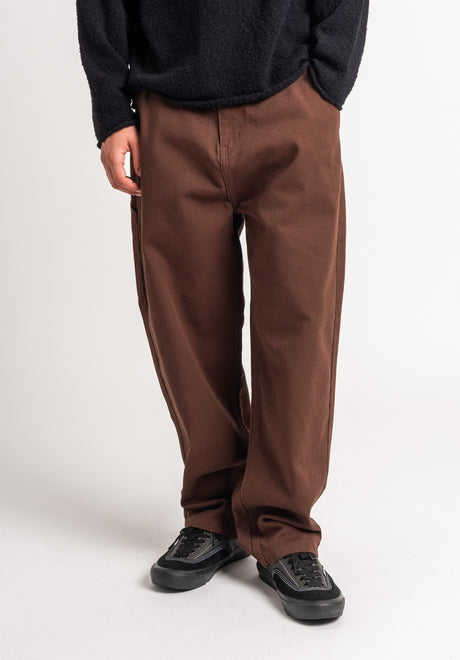 TITUS Regular Chino Chino- / Stoffhose darkbrowndenim-washed – Vorderansicht