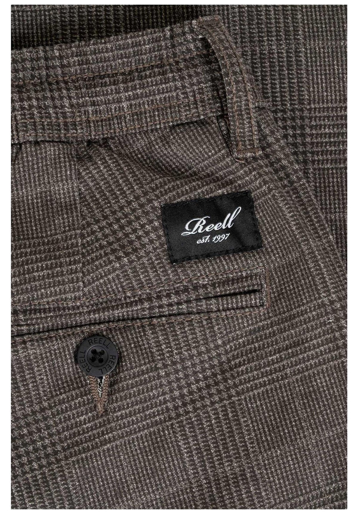 Reell Reflex Loose Chino Chino- / Stoffhose greyhound-check – Detailansicht 1
