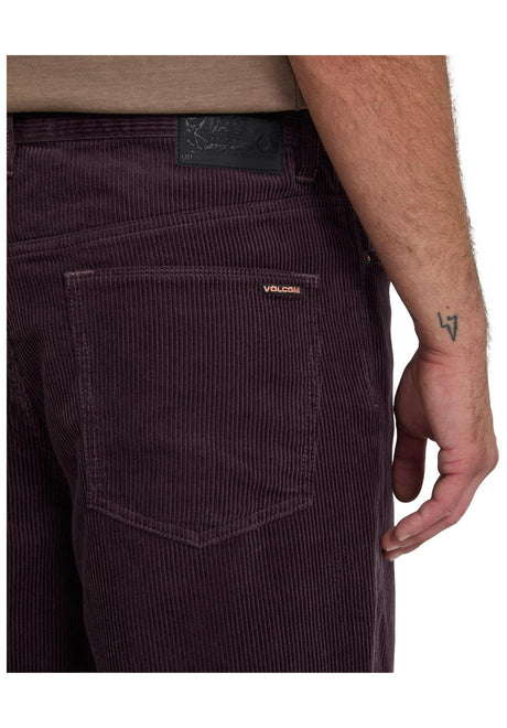 Billow Tapered Cord raisin Closeup1