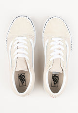 Old Skool checkerboard-foxing-frenchoak Closeup2