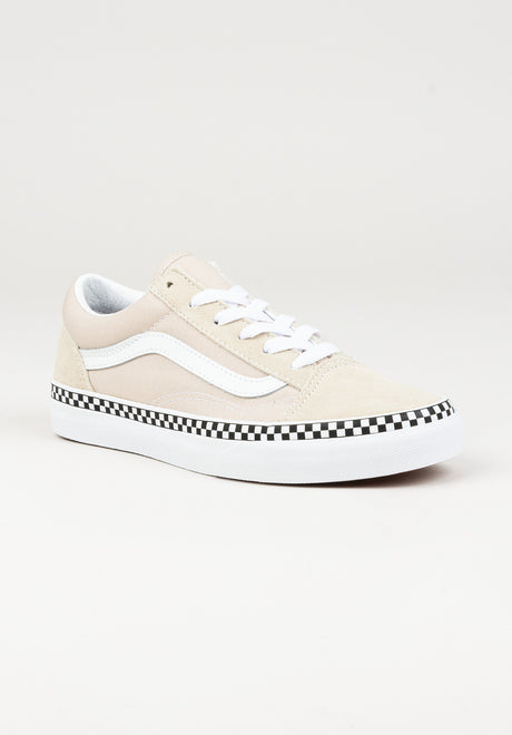 Vans Old Skool Schuh-Kids checkerboard-foxing-frenchoak – Vorderansicht
