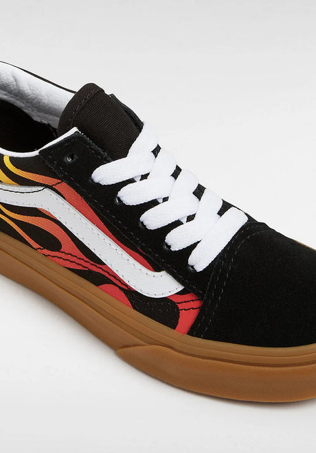 Vans Old Skool Schuh-Kids flame-black-gum – Detailansicht 1