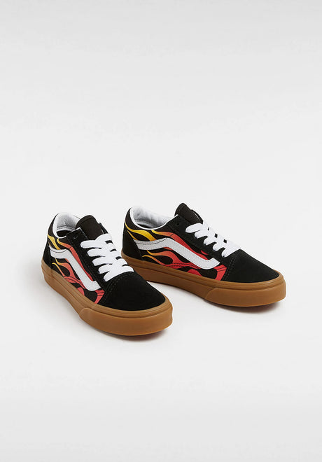 Vans Old Skool Schuh-Kids flame-black-gum – Detailansicht 2