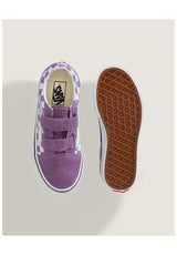Old Skool V Kids colortheory-checkerboard-prismpurple Closeup2