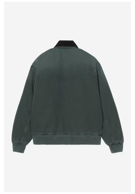Carhartt WIP OG Santa Fe Jacket Winterjacke raven-blackstonecanvas – Rückenansicht