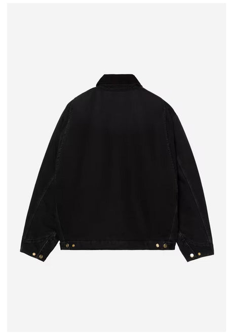 Carhartt WIP OG Detroit Winterjacke black-blackstonewashed – Rückenansicht