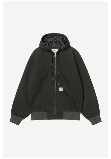 Carhartt WIP OG Active Jacket (Dearborn) Winterjacke ravenstonecanvas – Vorderansicht