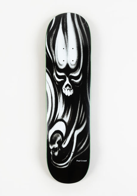 Polar Skate Co Grund Skulls Deck black – Vorderansicht