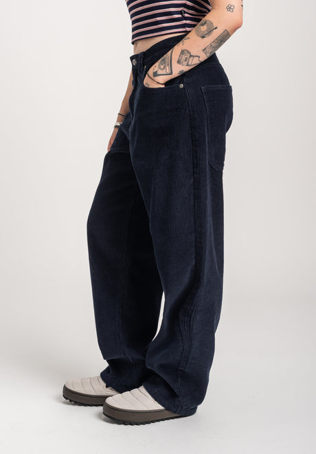 TITUS Alby-Baggy Cord Jeans navy – Detailansicht 2