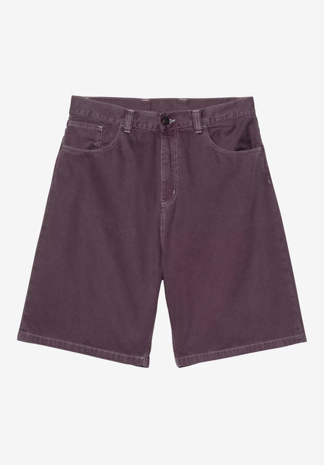 Carhartt WIP Brandon Short Jeans-Short cozypurplestonedyed – Vorderansicht