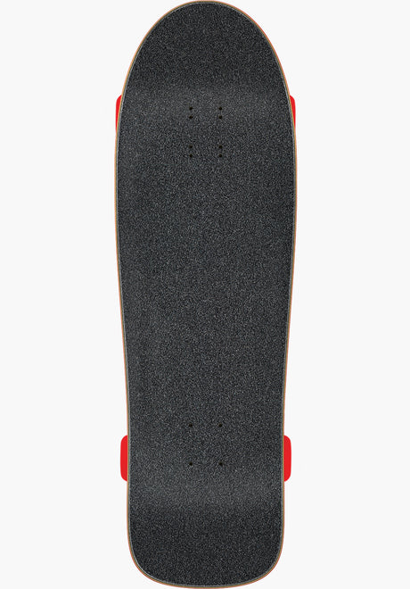 Santa-Cruz Global Flame Shaped Cruiser-Komplett brown – Rückenansicht