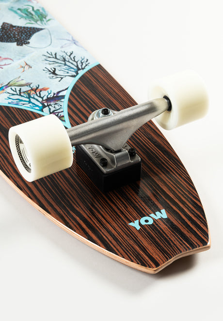 YOW Calmon 41" Signature Series Surfskate Cruiser-Komplett black – Detailansicht 2