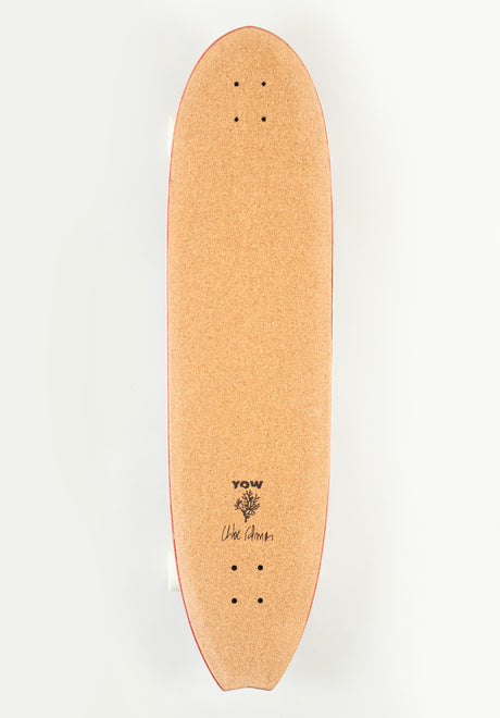 YOW Calmon 41" Signature Series Surfskate Cruiser-Komplett black – Rückenansicht