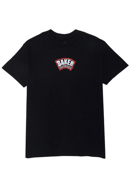 Baker Arch Logo T-Shirt black-red – Vorderansicht