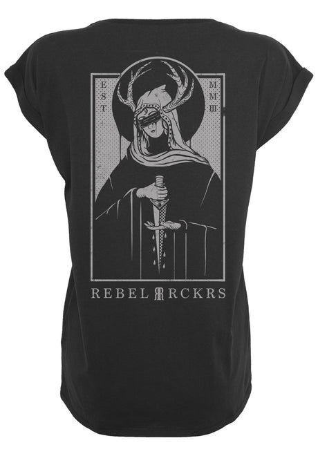 Rebel Rockers Blindgirl Girls T-Shirt black2 – Rückenansicht