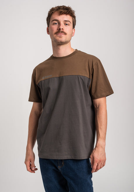 Rules Asper T-Shirt leadgrey-olive – Vorderansicht