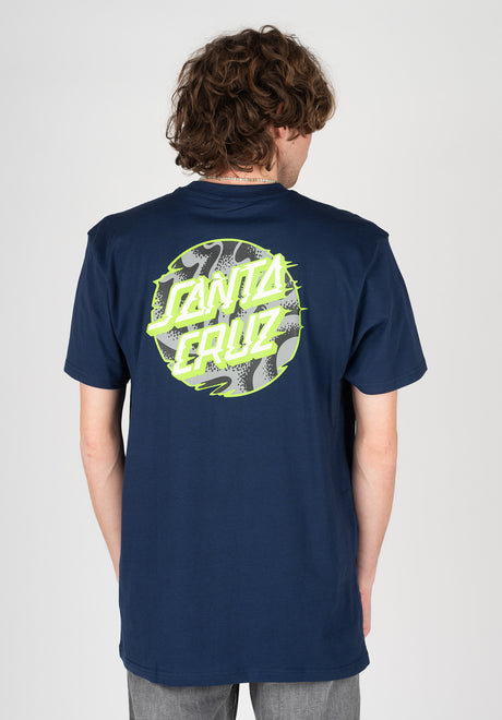 Santa-Cruz Vivid Slick Dot T-Shirt midnightblue – Vorderansicht