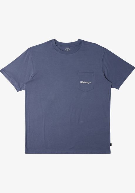 Billabong Funghi Pocket T-Shirt slateblue – Rückenansicht