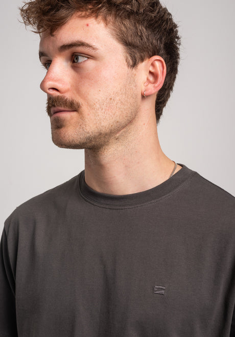 Rules Easy Tee T-Shirt leadgrey – Detailansicht 1