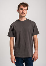 Rules Easy Tee T-Shirt leadgrey – Vorderansicht