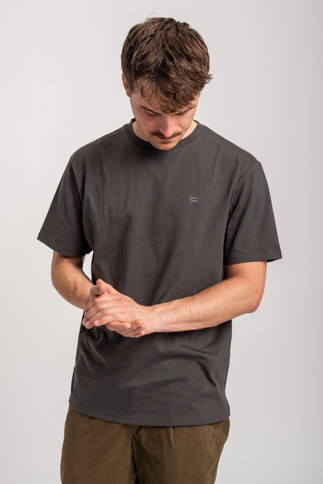 Rules Easy Tee T-Shirt fogbluemottled – Rückenansicht