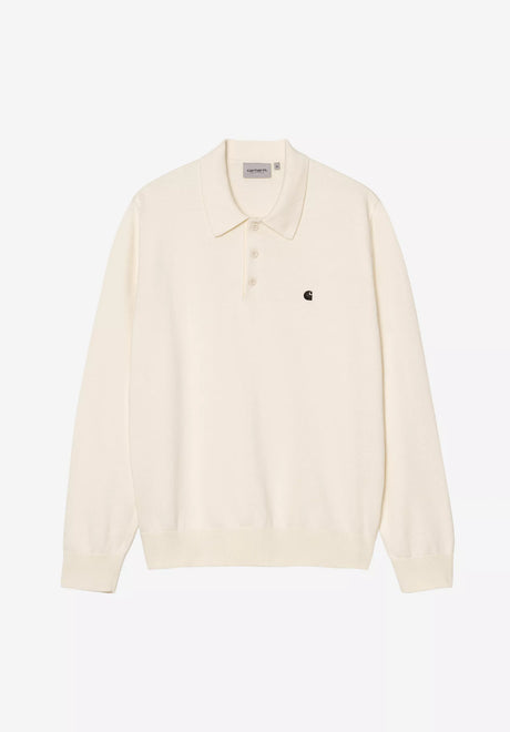 Carhartt WIP Madison Polo-Shirt cinnerus-black – Vorderansicht