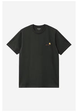 Carhartt WIP American Script T-Shirt raven – Vorderansicht