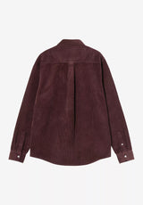 Carhartt WIP Madison Cord Shirt Hemd-Langarm amarone – Rückenansicht