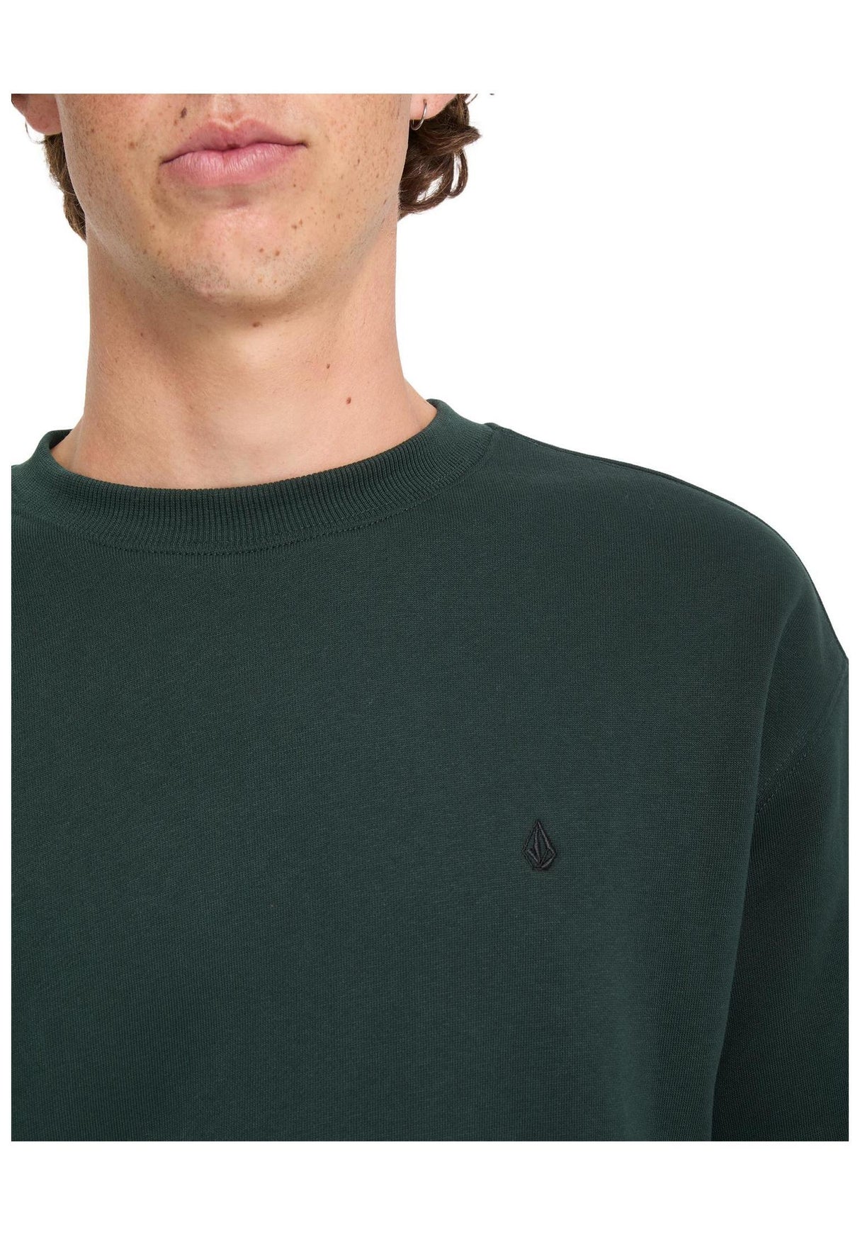 Volcom Single Stone Crew Sweatshirt scarab – Unteransicht