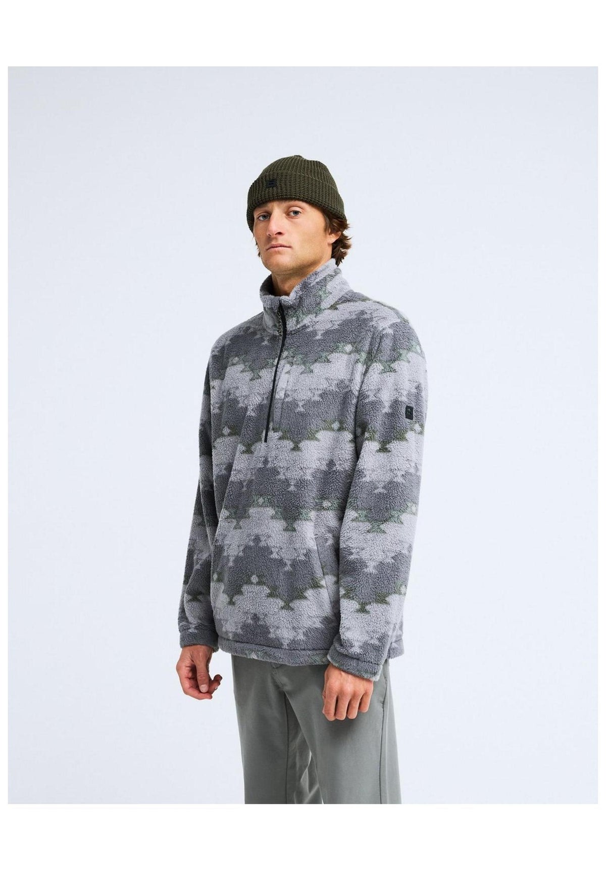Billabong Boundary Mock Neck Sweatshirt pewter – Detailansicht 1