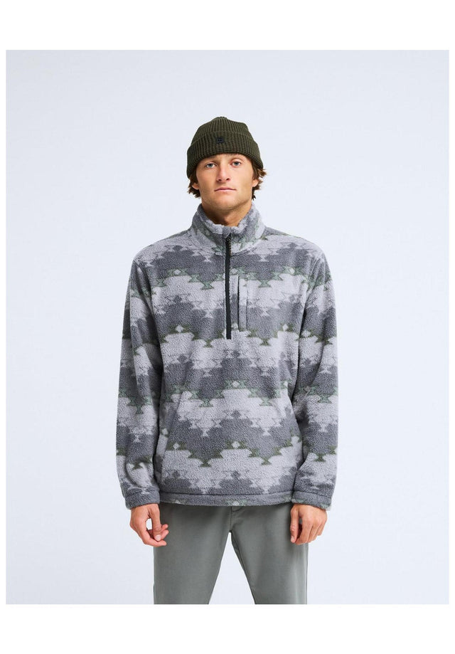 Boundary Mock Neck pewter Vorderansicht