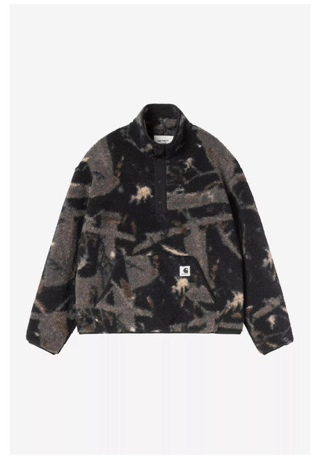 Carhartt WIP W' Elliot High Neck Liner Sweatshirt camofeathertreeblack-black – Vorderansicht