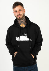Atticus Bird Hoodie black-white – Ansicht 1