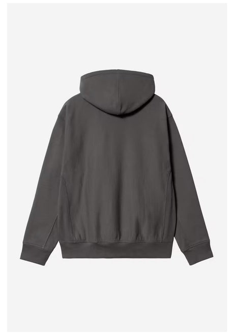Carhartt WIP Hooded American Script Hoodie graphite – Rückenansicht