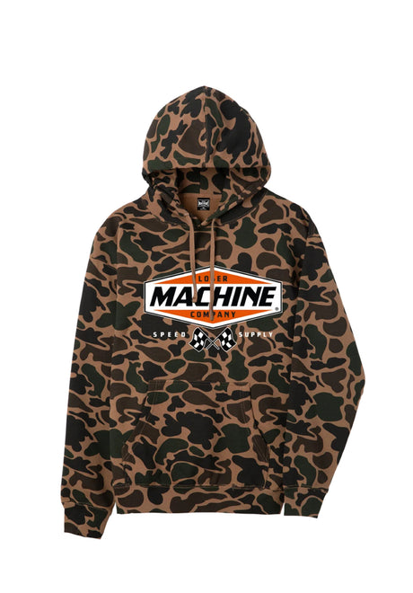 Loser-Machine Overdrive Hoodie duck-camouflage – Vorderansicht