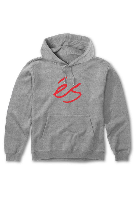 Script Fleece grey-red Vorderansicht