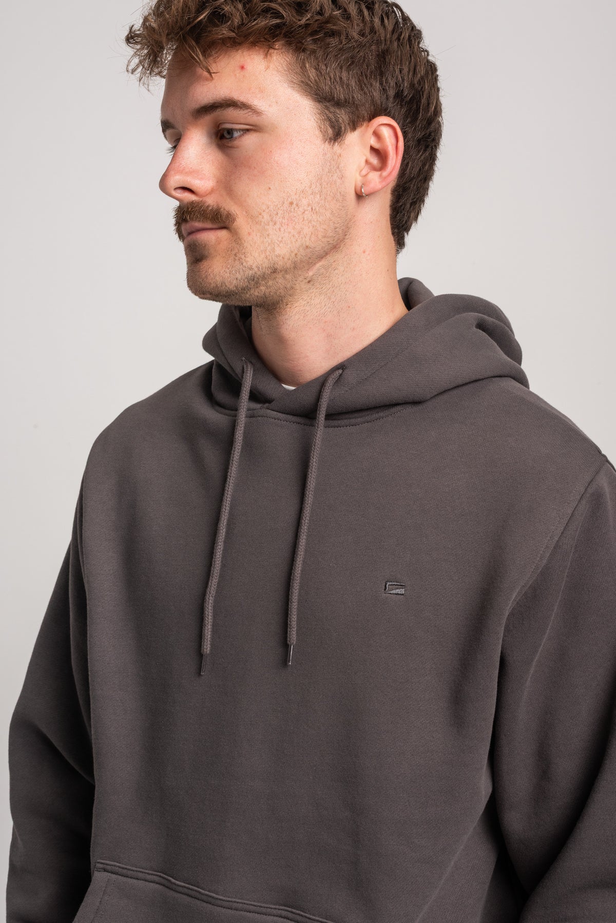 Rules Easy Hood Hoodie leadgrey – Detailansicht 1