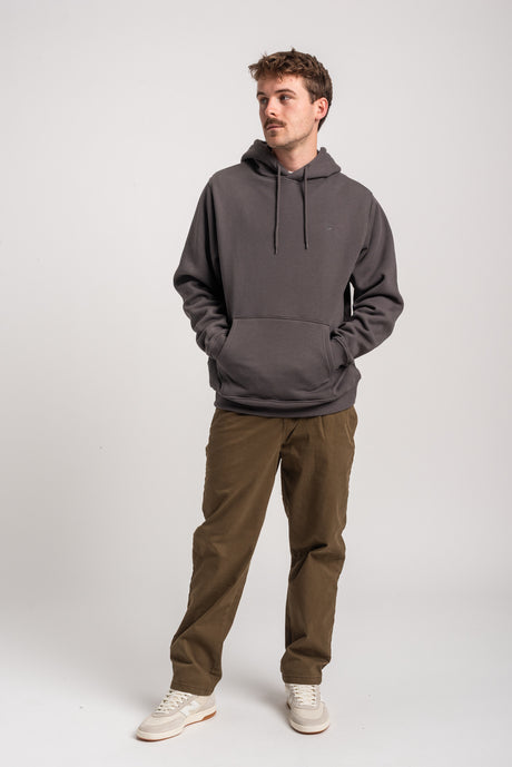 Rules Easy Hood Hoodie leadgrey – Rückenansicht