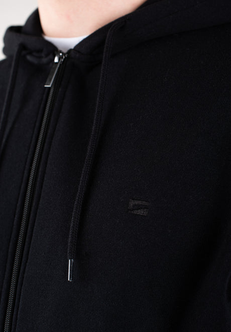 Rules Easy Zip Zip-Hoodie black – Oberansicht