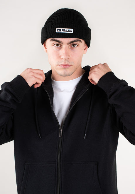 Rules Easy Zip Zip-Hoodie black – Rückenansicht