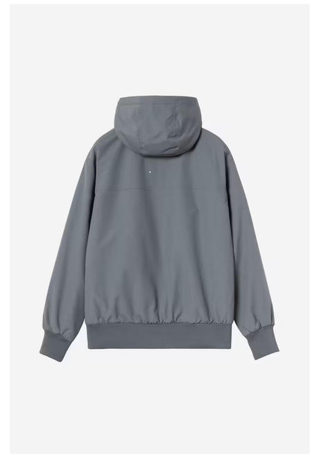 Carhartt WIP Hooded Sail Jacket Winterjacke styx-white – Vorderansicht