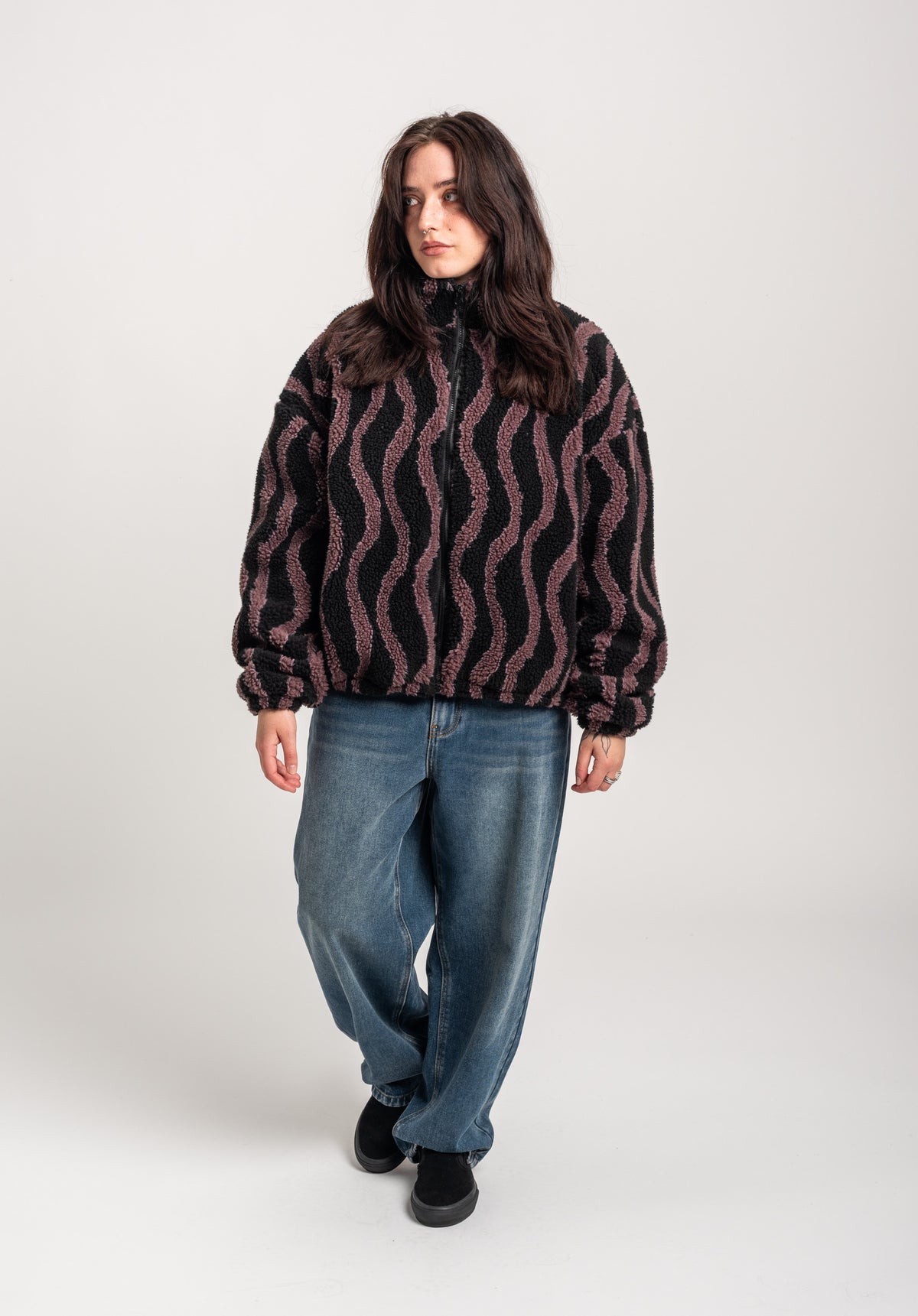 TITUS Nieva Übergangsjacke black-striped – Oberansicht