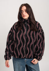 TITUS Nieva Übergangsjacke black-striped – Rückenansicht