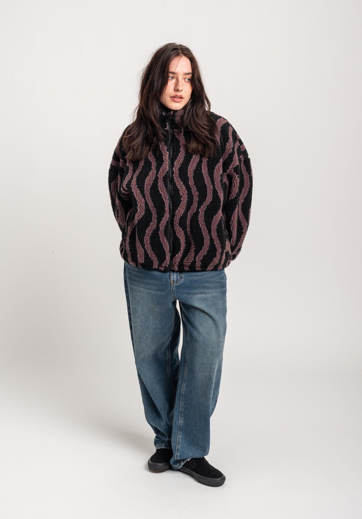 TITUS Nieva Übergangsjacke black-striped – Seitenansicht