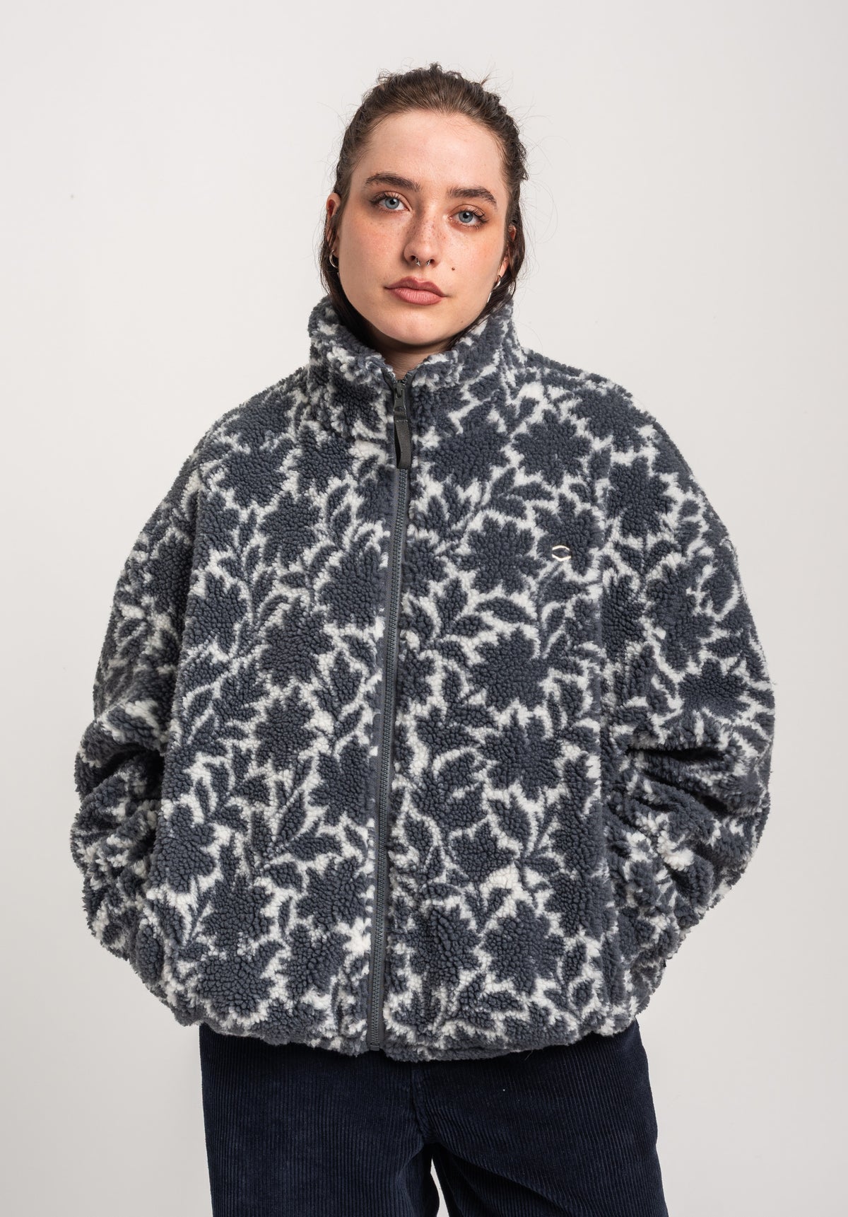 TITUS Nieva Übergangsjacke offwhite-greyblue – Rückenansicht